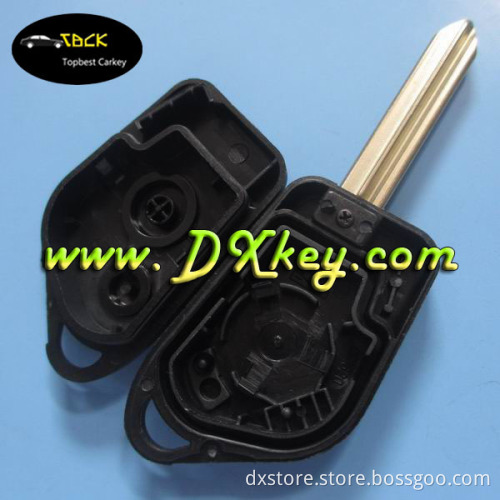 Best price x type key fob for Citroen Elysee remote control key shell 2 button